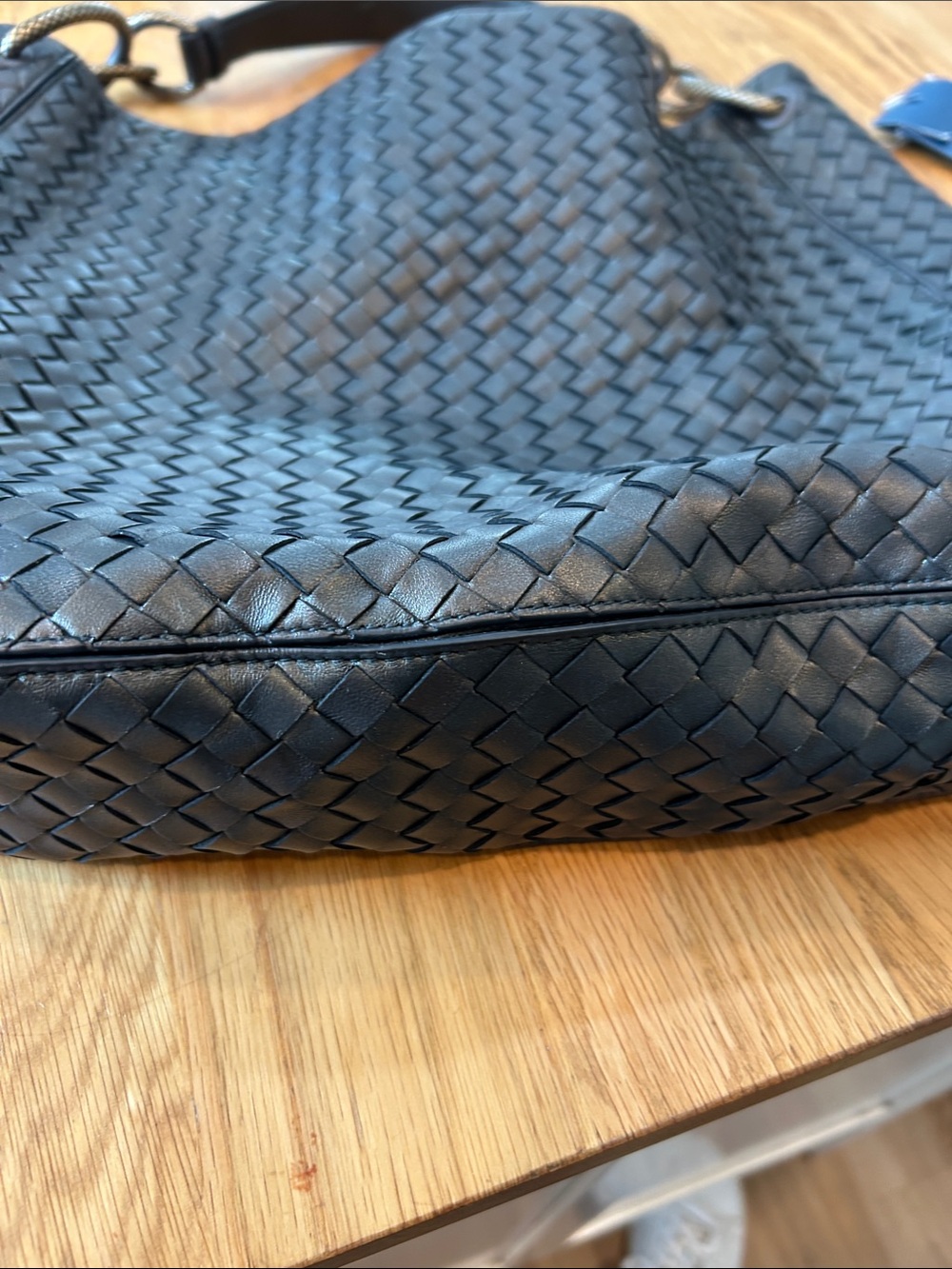 Bottega Veneta Black Woven Leather Hobo Bag 15x13- Authenticated- Make an Offer! - Picture 5 of 12